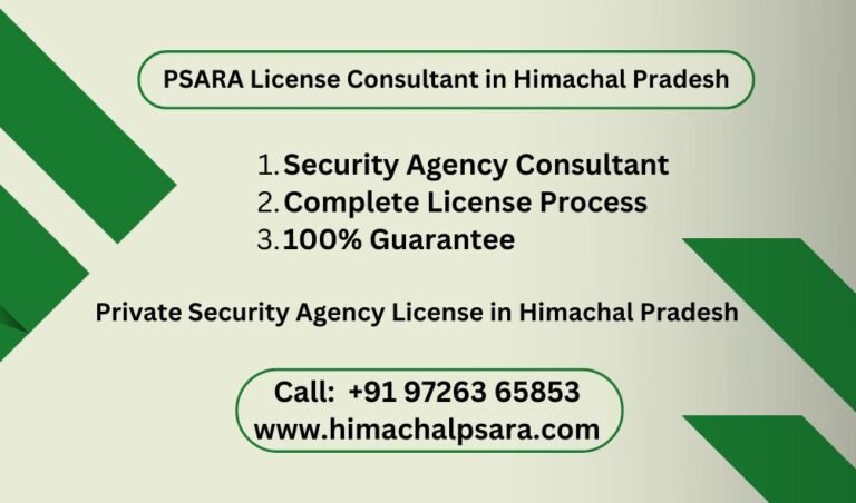 PSARA License Consultant in Himachal Pradesh