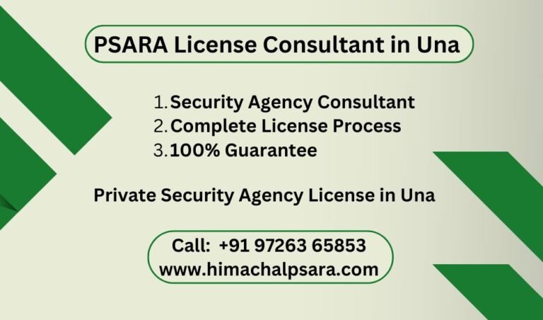 PSARA License Consultant in Una