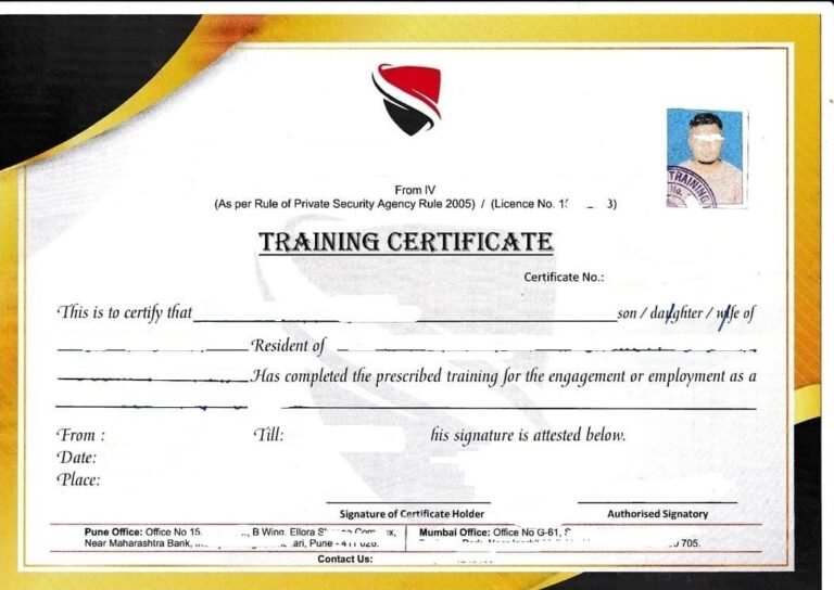 Security Guard Owner Training Certification