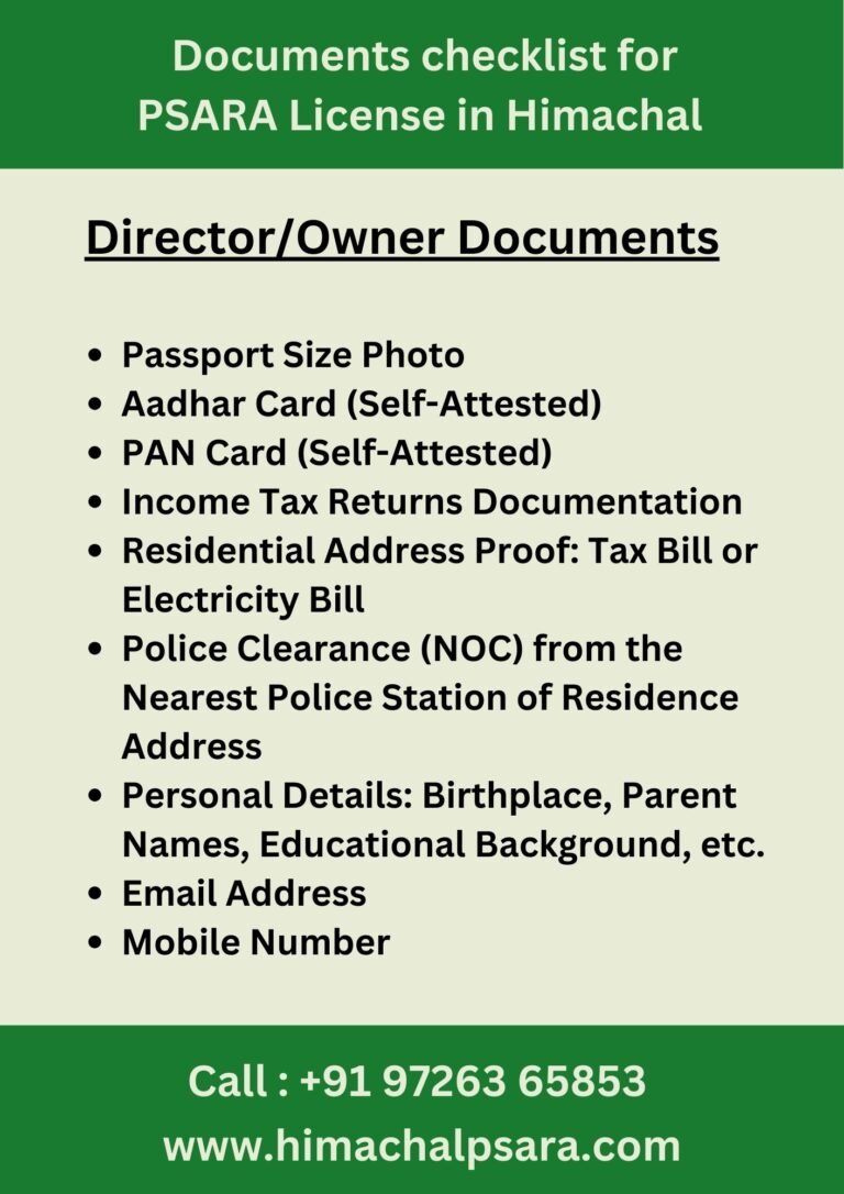 Document For Himachal Pradesh